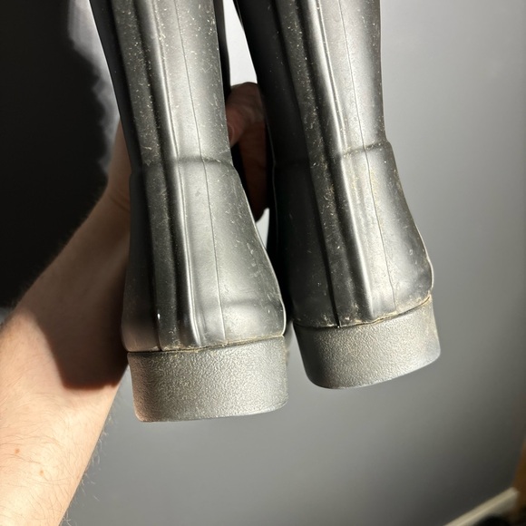 Hunter Classic Black Wellington Boots Women’s Size 7 - Picture 6 of 7